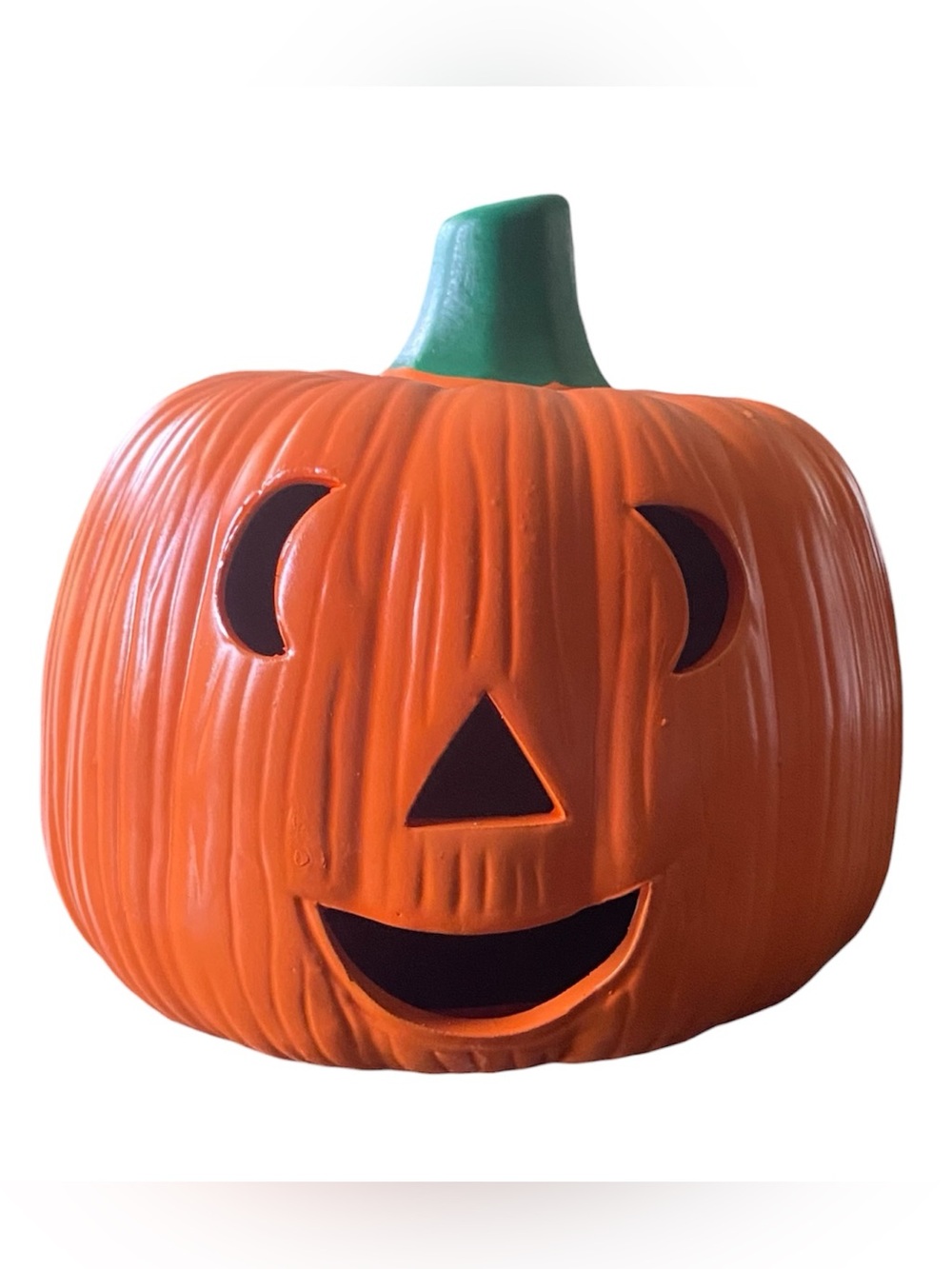 Vintage Halloween Pumpkin Jack O Lantern Tea Light Holder K-mart Original Box
